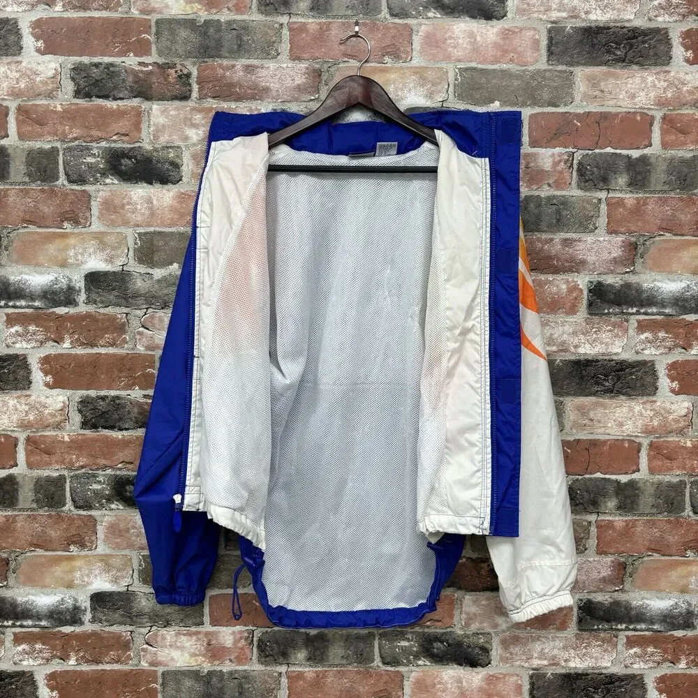 Vintage 90s Reebok Windbreaker Track Jacket Mens Small Full Zip NWOT Mesh Lined
